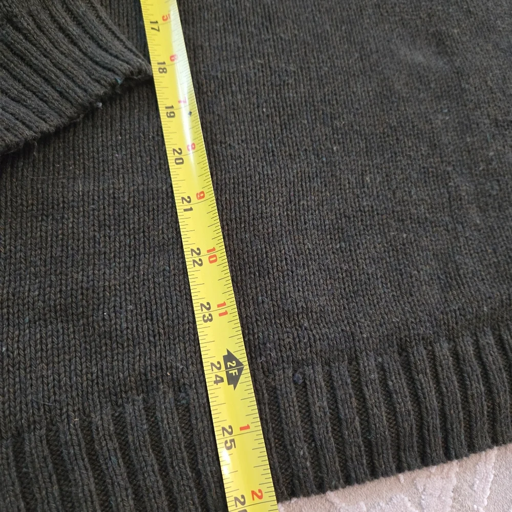 Dark green and White Snowflake Nordic Vintage Y2K Sweater